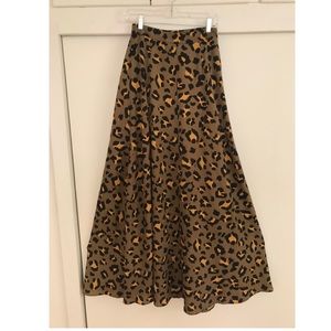 Show Me Your MuMu Maxi Leopard Print Skirt
